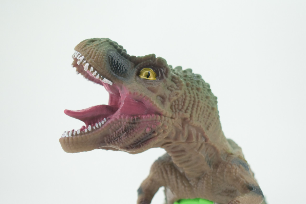 Tyrannosaurus Rex, T Rex,  Cretaceous Dinosaur, Hand Painted, Educational, Soft Rubber,  Lifelike Model, Figurine, Replica, Gift,    13"   AR10 B304 