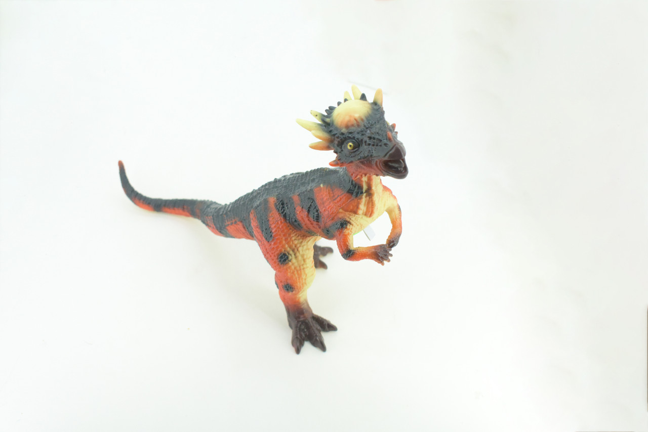 Pachycephalosaurus, thick-headed lizard, Cretaceous Dinosaur, Hand Painted, Educational, Soft Rubber, Lifelike Model, Gift,    13"   AR12 B305 