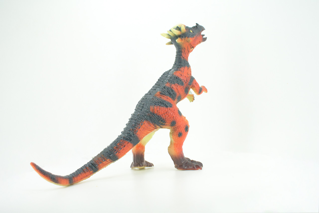 Pachycephalosaurus, thick-headed lizard, Cretaceous Dinosaur, Hand Painted, Educational, Soft Rubber, Lifelike Model, Gift,    13"   AR12 B305 