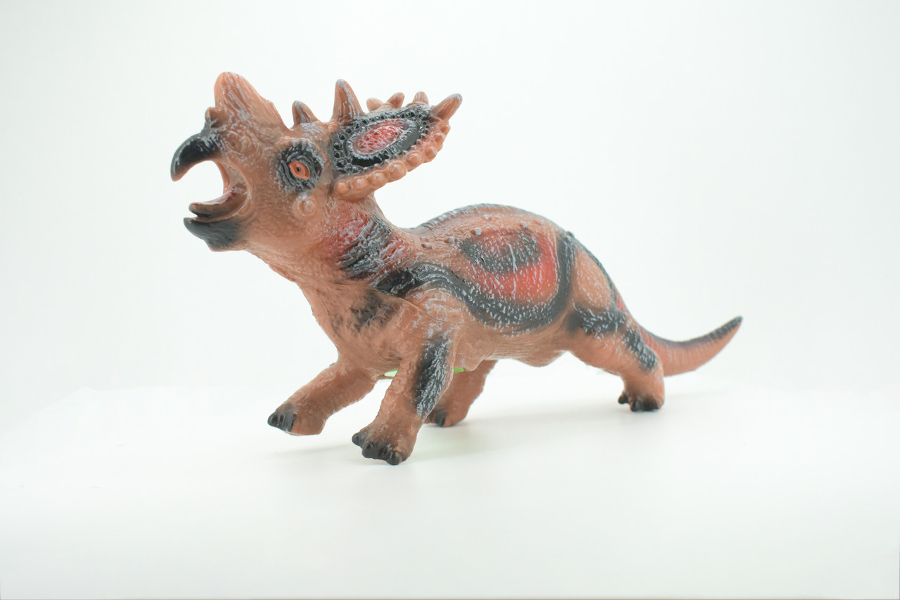 Spinops, Spinops Sternberg, Cretaceous Dinosaur, Hand Painted, Educational, Soft Rubber, Lifelike Model, Gift,    13"   AR03 B300 
