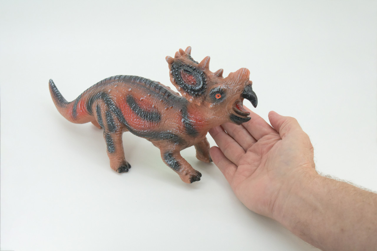 Spinops, Spinops Sternberg, Cretaceous Dinosaur, Hand Painted, Educational, Soft Rubber, Lifelike Model, Gift,    13"   AR03 B300 
