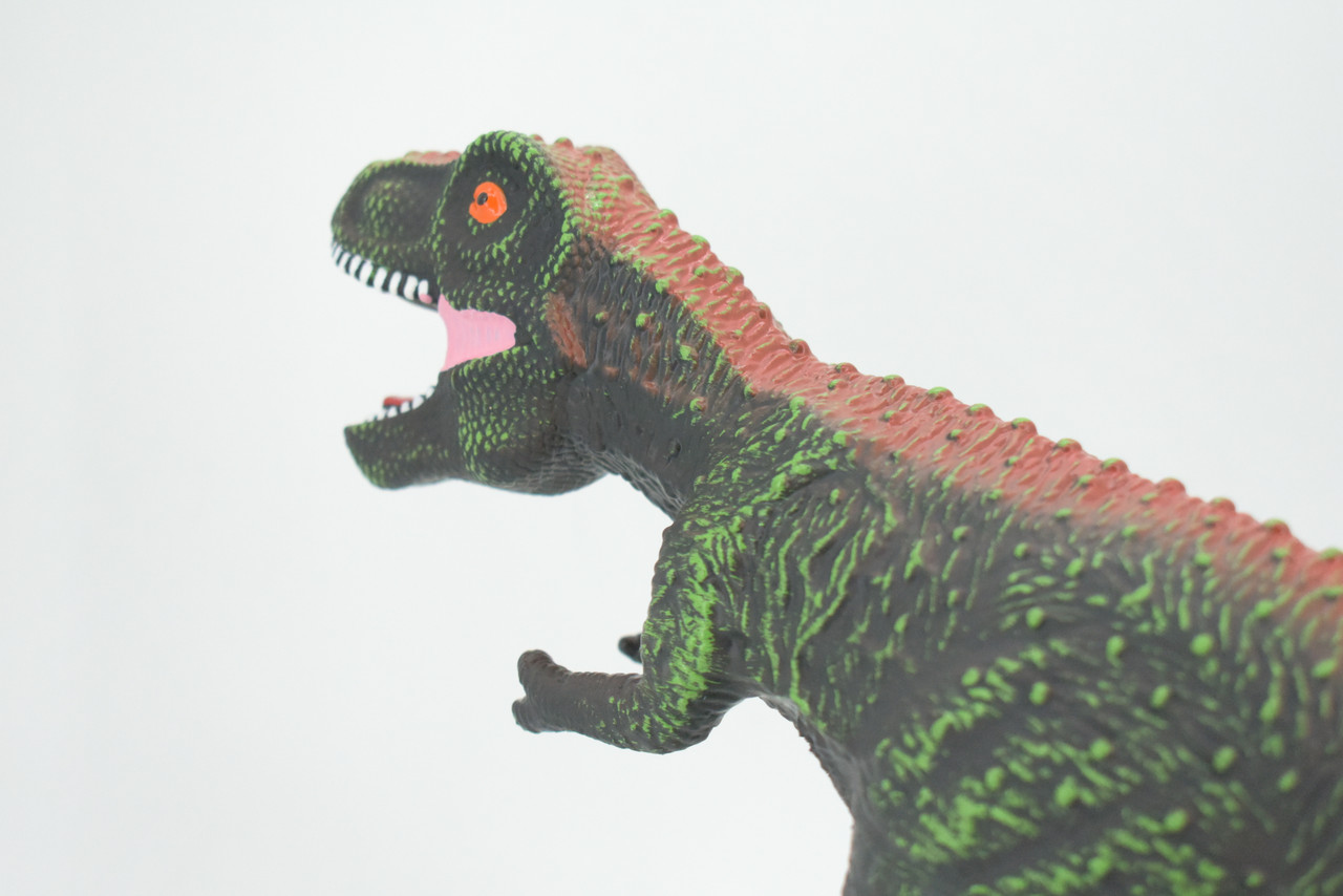 Tyrannosaurus Rex, T Rex, Cretaceous Dinosaur, Hand Painted, Educational, Soft Rubber, Lifelike Model, Figurine, Replica, Gift,    14"   AR05 B303 