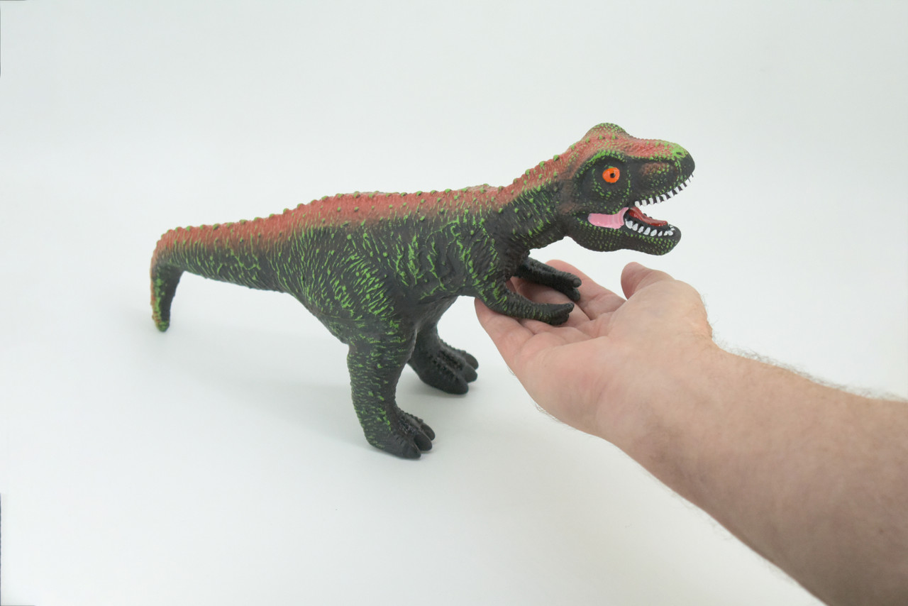 Tyrannosaurus Rex, T Rex, Cretaceous Dinosaur, Hand Painted, Educational, Soft Rubber, Lifelike Model, Figurine, Replica, Gift,    14"   AR05 B303 