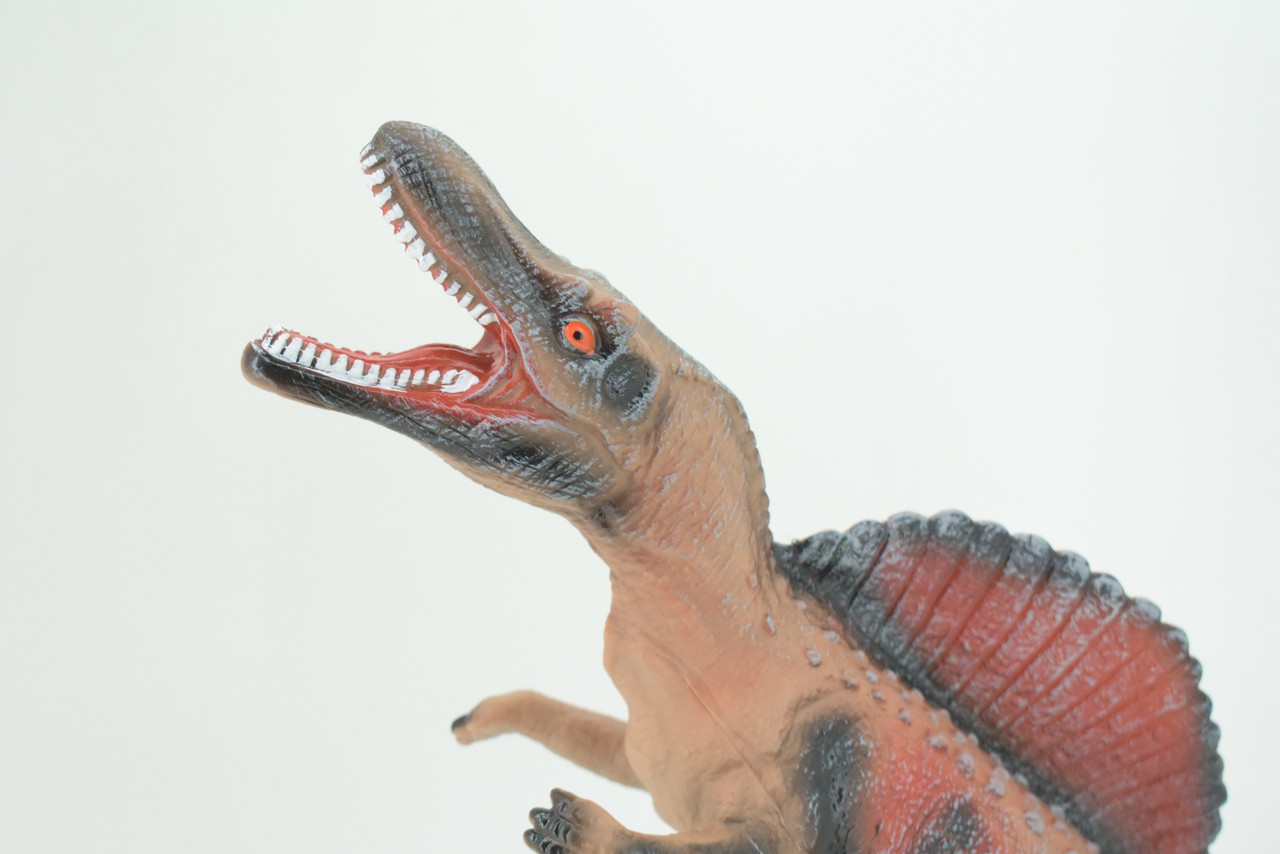 Spinosaurus, Sail-back Dinosaur, Cretaceous, Hand Painted, Educational, Soft Rubber, Lifelike Model, Figurine, Replica, Gift,    15"   AR01 B300