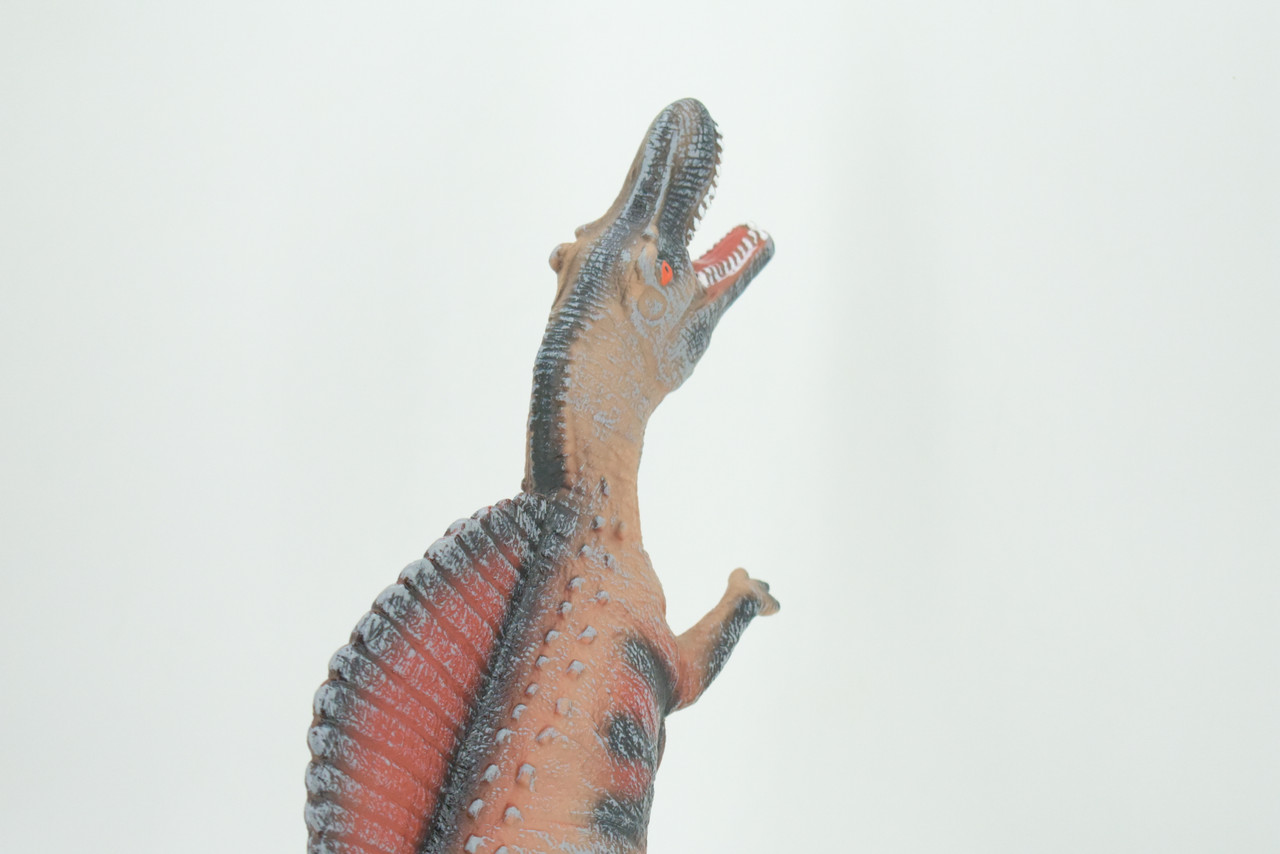 Spinosaurus, Sail-back Dinosaur, Cretaceous, Hand Painted, Educational, Soft Rubber, Lifelike Model, Figurine, Replica, Gift,    15"   AR01 B300
