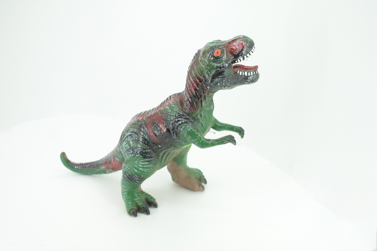 Tyrannosaurus Rex, T Rex, Cretaceous Dinosaur, Hand Painted, Educational, Soft Rubber, Lifelike Model, Figurine, Replica, Gift,    13"   AR04 B300 