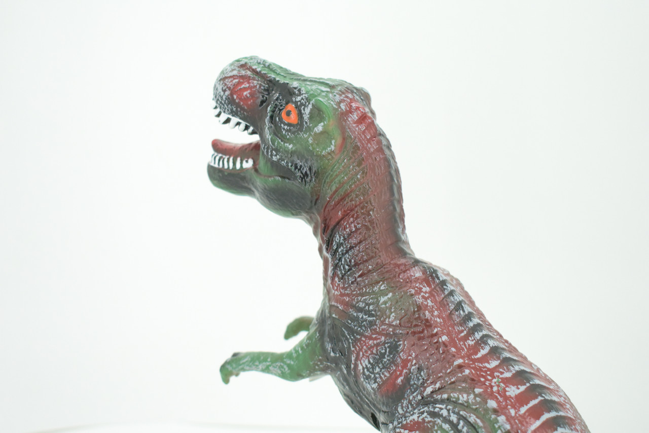 Tyrannosaurus Rex, T Rex, Cretaceous Dinosaur, Hand Painted, Educational, Soft Rubber, Lifelike Model, Figurine, Replica, Gift,    13"   AR04 B300 