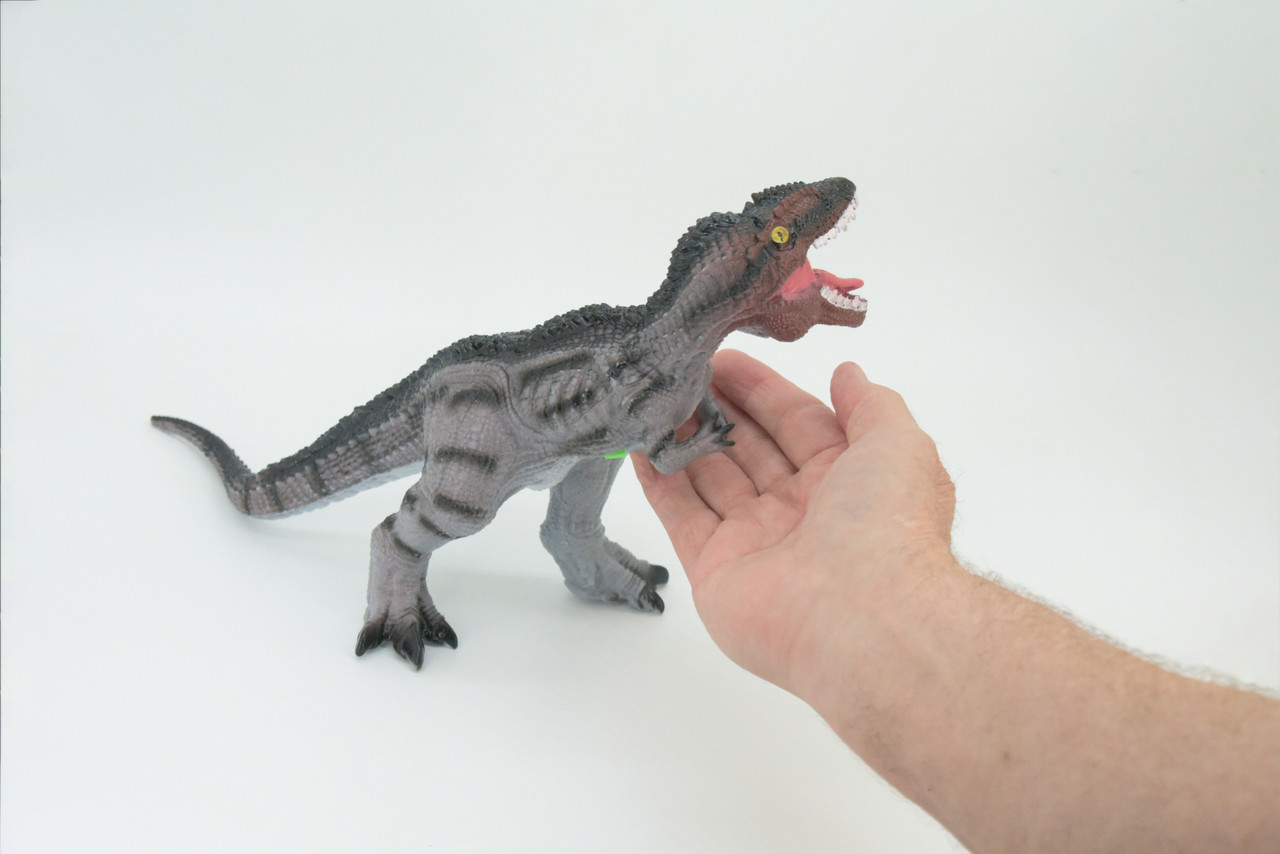 Tyrannosaurus Rex, T Rex, Cretaceous Dinosaur, Hand Painted, Educational, Soft Rubber, Lifelike Model, Figurine, Replica, Gift,    13"   AR07 B304 