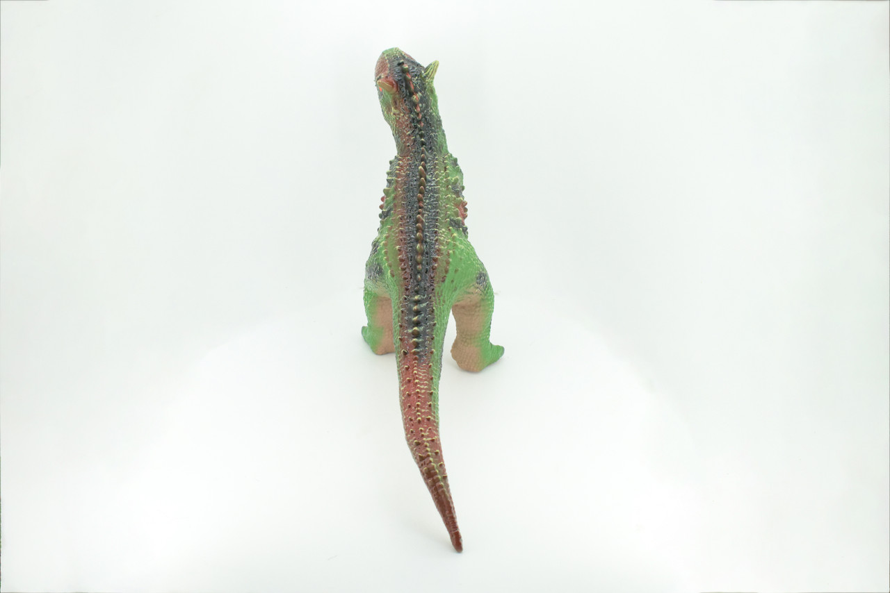 Carnotaurus, Horned Carnivore, Cretaceous Dinosaur, Hand Painted, Educational, Soft Rubber, Lifelike Model, Gift,    19"   AR15 B310 