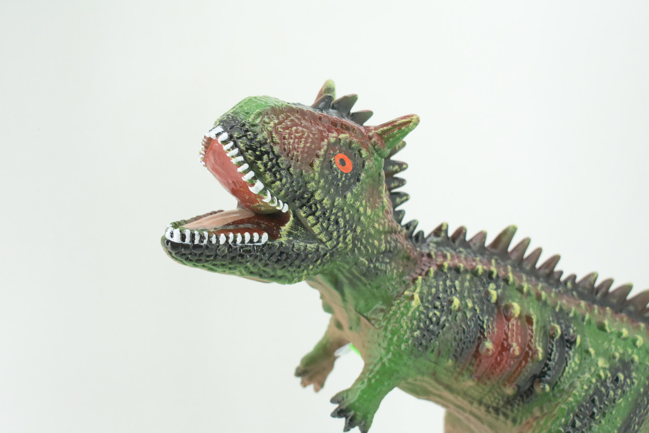 Carnotaurus, Horned Carnivore, Cretaceous Dinosaur, Hand Painted, Educational, Soft Rubber, Lifelike Model, Gift,    19"   AR15 B310 