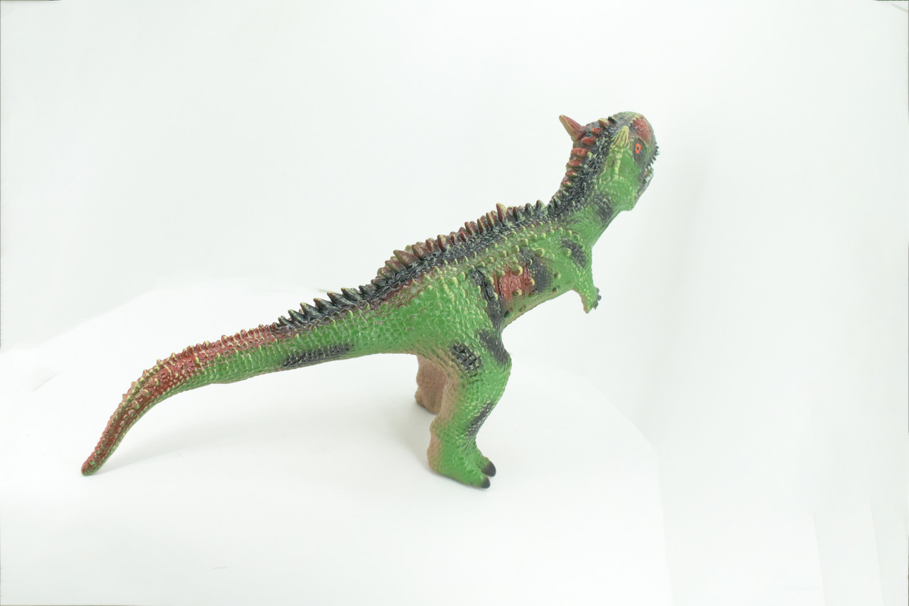 Carnotaurus, Horned Carnivore, Cretaceous Dinosaur, Hand Painted, Educational, Soft Rubber, Lifelike Model, Gift,    19"   AR15 B310 