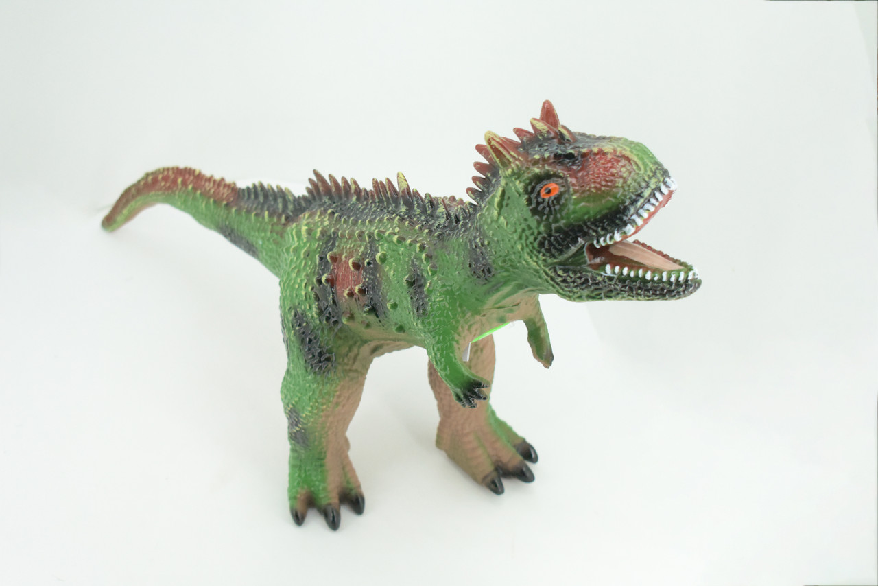 Carnotaurus, Horned Carnivore, Cretaceous Dinosaur, Hand Painted, Educational, Soft Rubber, Lifelike Model, Gift,    19"   AR15 B310 