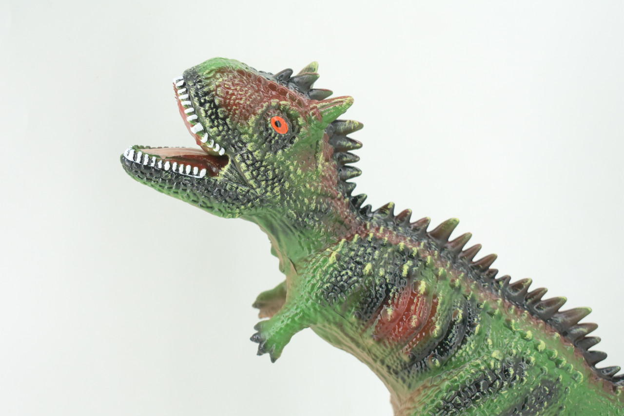 Carnotaurus, Horned Carnivore, Cretaceous Dinosaur, Hand Painted, Educational, Soft Rubber, Lifelike Model, Gift,    19"   AR15 B310 