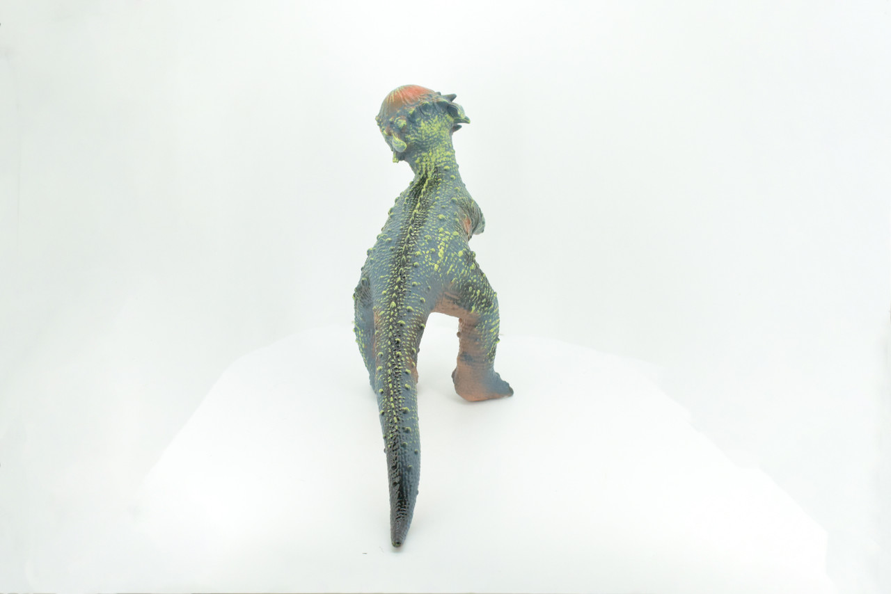 Pachycephalosaurus, thick-headed lizard, Cretaceous Dinosaur, Hand Painted, Educational, Soft Rubber, Lifelike Model, Gift,    18"   AR14 B310 