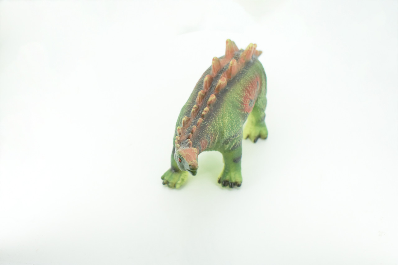 Stegosaurus, Plate-backed Dinosaur, Jurassic, Hand Painted, Educational, Soft Rubber, Lifelike Model, Gift,    14"   AR02 B300 