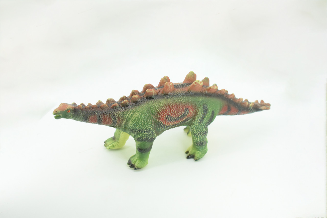 Stegosaurus, Plate-backed Dinosaur, Jurassic, Hand Painted, Educational, Soft Rubber, Lifelike Model, Gift,    14"   AR02 B300 