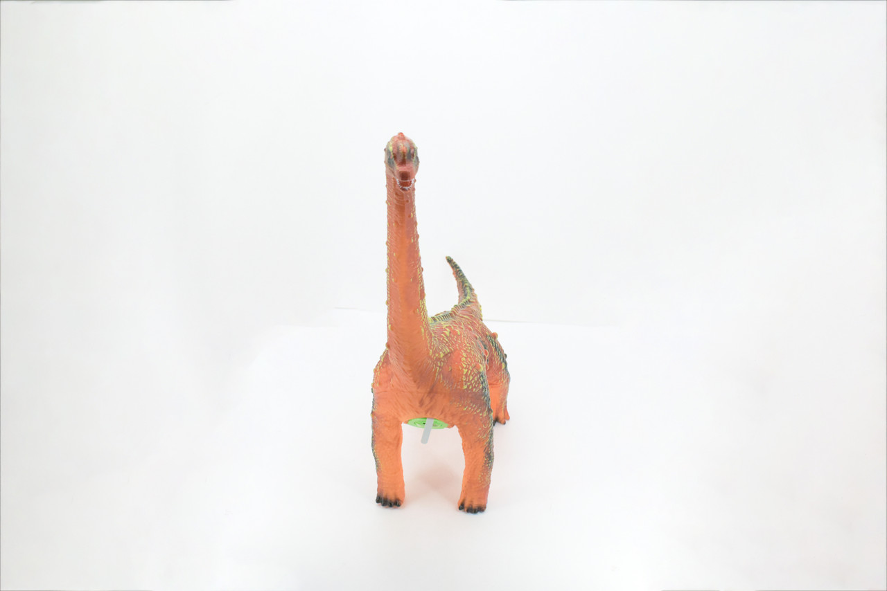 Brachiosaurus, Sauropod Dinosaur, Late Jurassic, Hand Painted, Educational, Soft Rubber, Lifelike Model, Gift,    20"   AR17 B310 