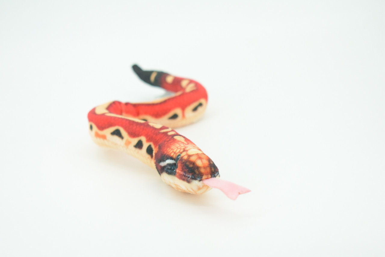 Snake, Red Boa constrictor, Very Nice Plush, Stuffed Animal, Educational, Realistic Figure, Lifelike Model, Replica, Gift ,   12"   WR01 B306  