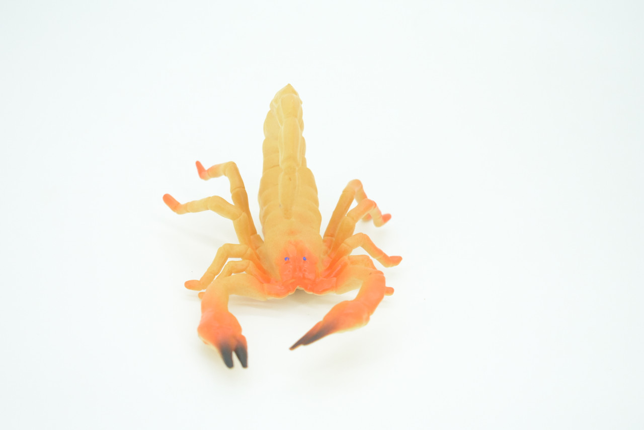Scorpion, Scorpios, Hand Painted, Rubber arachnid, Educational, Realistic Figure, Lifelike Model, Gift,   5"    AR23 B329