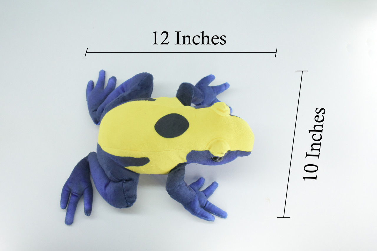Poison Dart Frog, Very Nice Plush Frog, Stuffed Amphibian, Educational, Realistic Figure, Lifelike Model, Replica, Gift ,   12"   WR11 BB313 