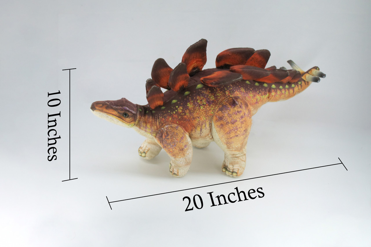 Stegosaurus Dinosaur, Late Jurassic period, Very Nice Plush, Stuffed Dinosaur, Educational, Realistic Figure, Gift,      20"    WR15 BB315 