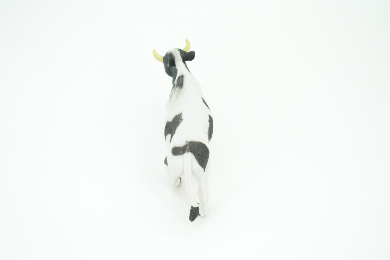 Cow, Dairy Cow, Educational, Hand Painted, Plastic Animal, Realistic, Toy Figure, Model, Replica, Kids, Gift,      5 1/2"   WR19 B233