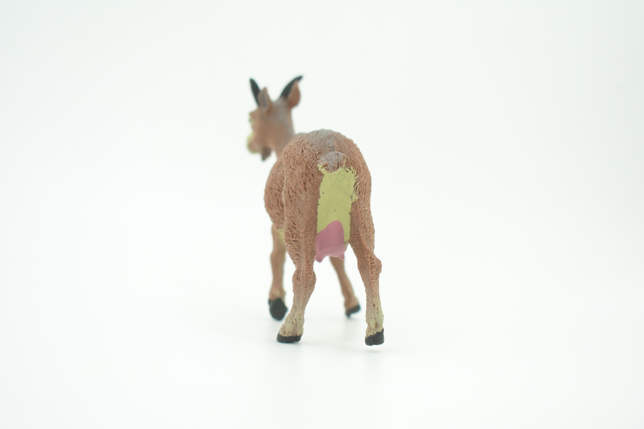 Goat, Domestic Goat, Educational, Hand Painted, Plastic Animal, Realistic, Toy Figure, Model, Replica, Kids, Gift,      5"   WR20 B233