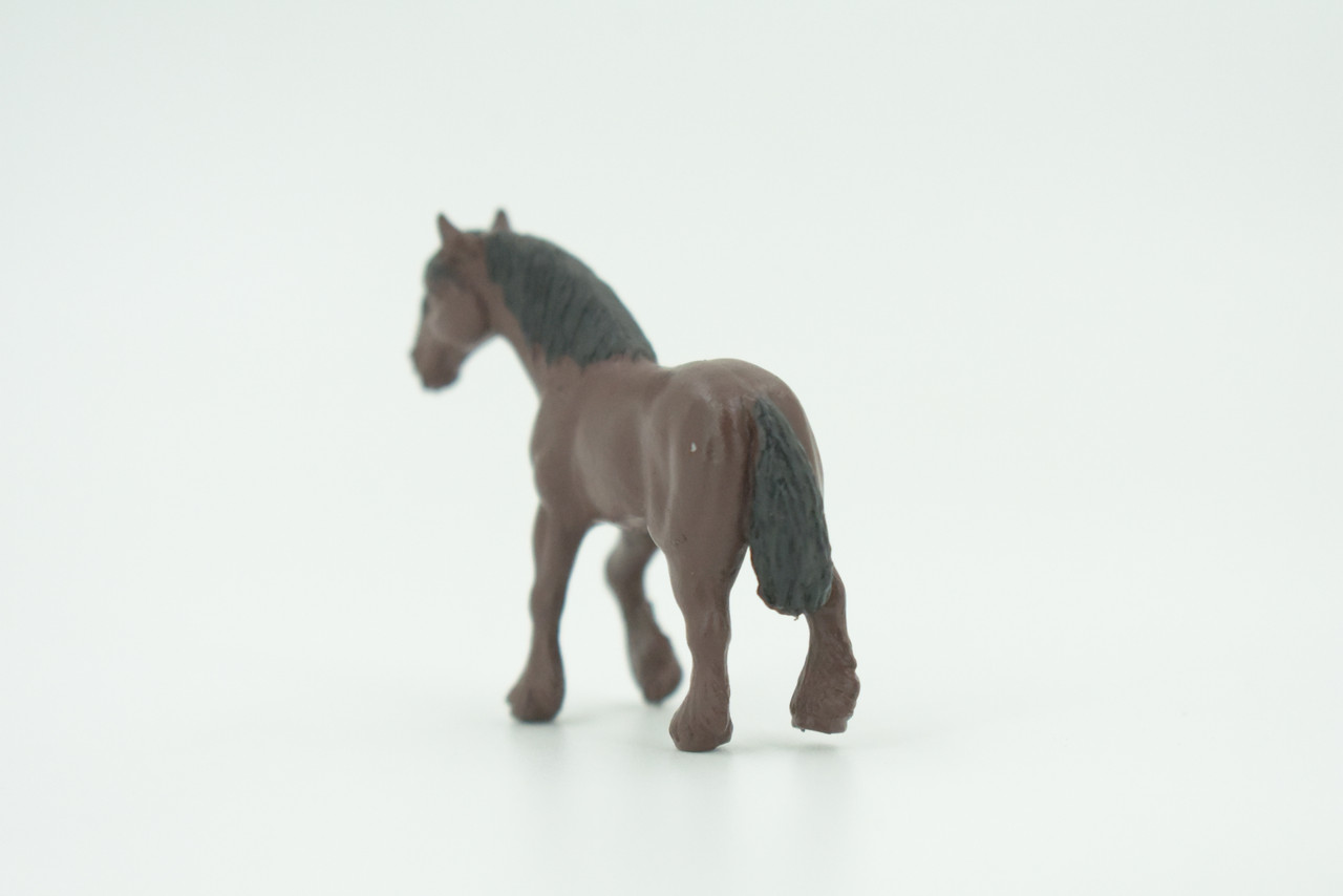 Horse, Shire, Gentle Giant Farm Horse, Very Nice Plastic Animal, Educational, Realistic Figure, Lifelike Model, Figurine, Replica, Gift,    2 1/8"    SF72 B375