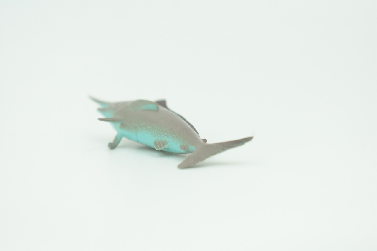 Swordfish, Broadbills, Billfish, Rubber Fish, Realistic Toy Figure, Model, Replica, Kids, Hand Painted, Educational, Gift,    2 3/4"   F583 B34