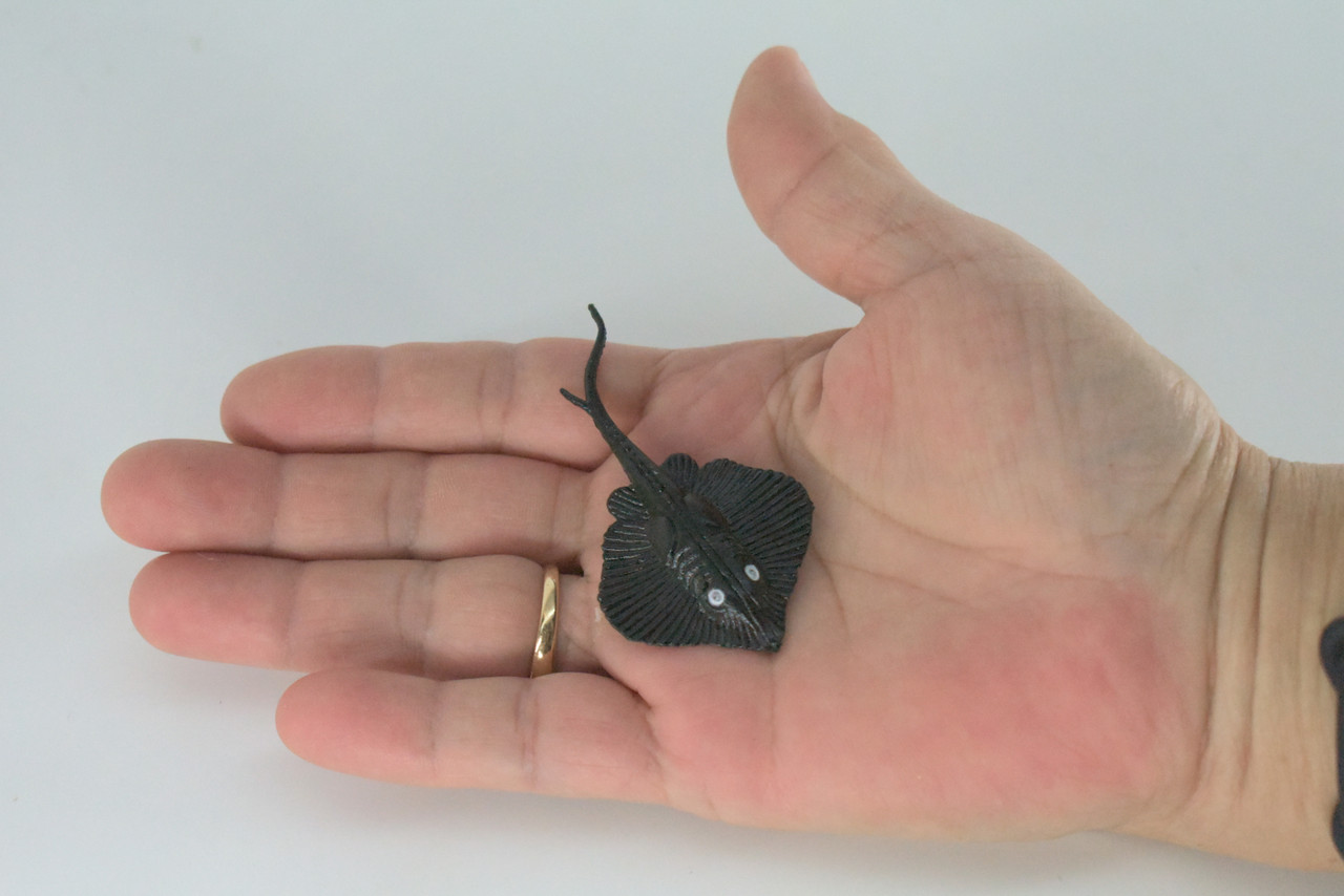 Stingray, Rubber Fish, Realistic Toy Figure, Model, Replica, Kids, Hand Painted, Educational, Gift