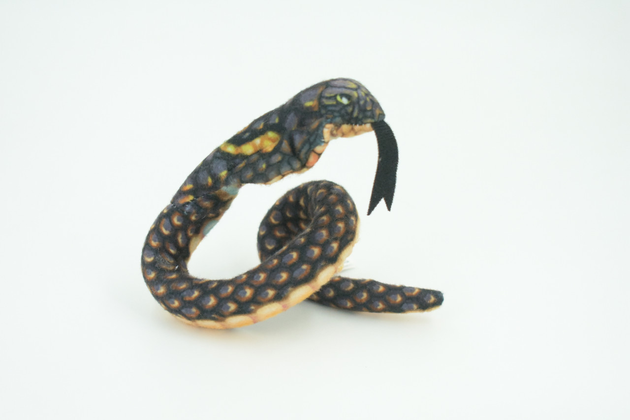 Cobra Snake, Naja, Very Nice Plush, Stuffed Reptile, Educational, Realistic Figure, Lifelike Model, Replica, Gift,   12"   WR22 BB316  