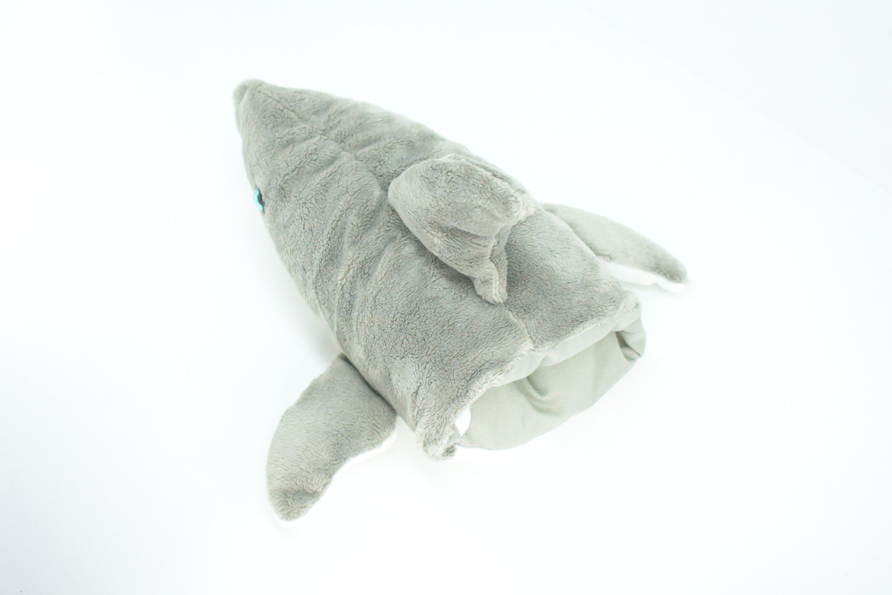 Shark Puppet, Great White, Very Nice Plush Puppet, Educational, Realistic Shark Design, Educational, Figure, Lifelike, Gift,   10"    RE01 BB322