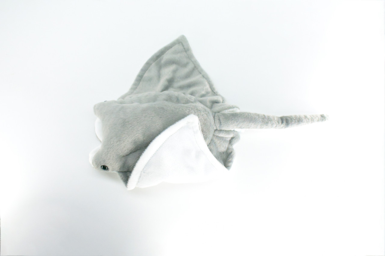 Manta Ray, Devil Fish, Very Nice Plush Ray, Educational, Realistic Rey Design, Educational, Figure, Lifelike, Gift,     17"    RE02 BB321