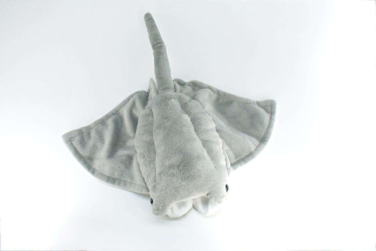 Manta Ray, Devil Fish, Very Nice Plush Ray, Educational, Realistic Rey Design, Educational, Figure, Lifelike, Gift,     17"    RE02 BB321