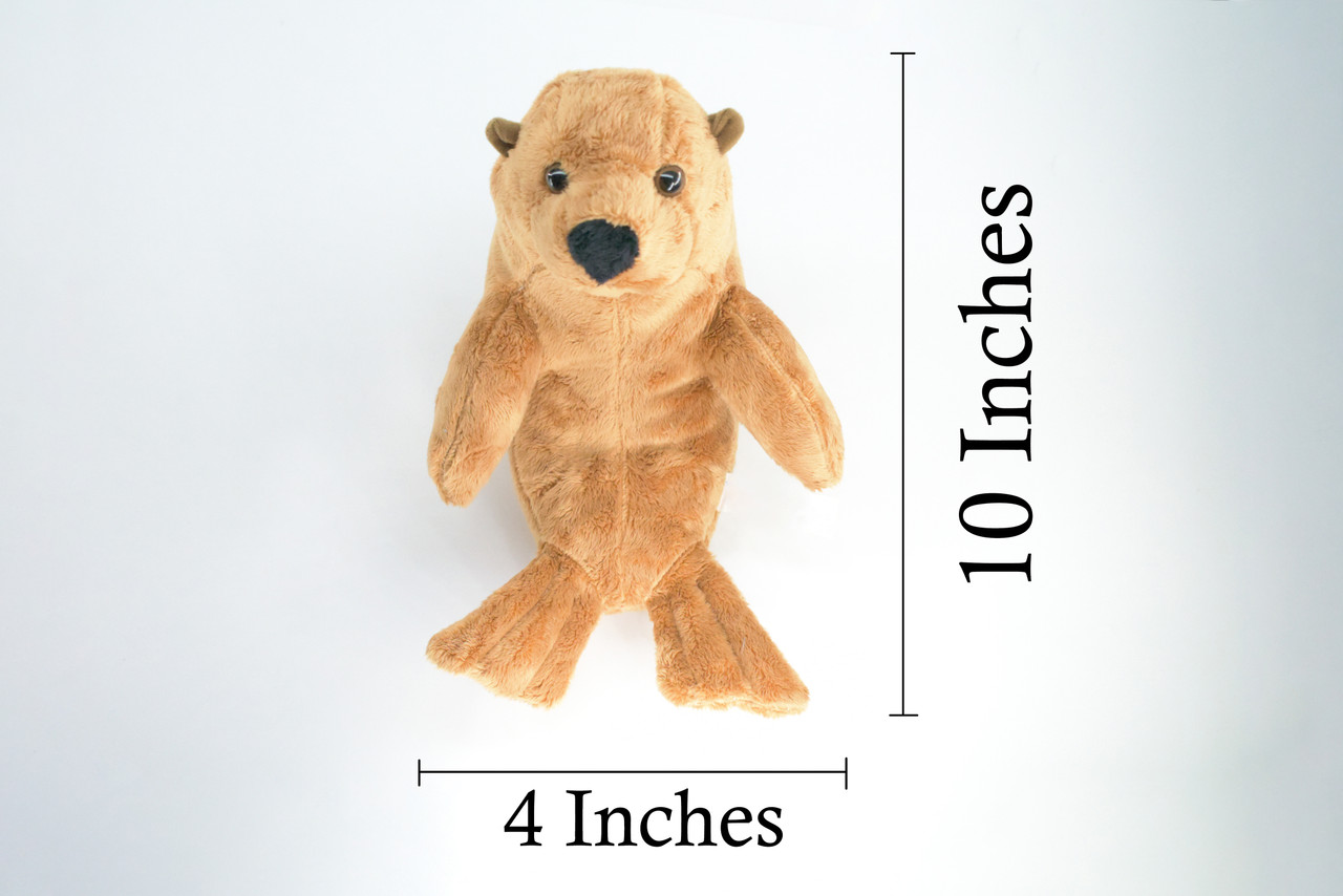 Seal, True Seal, Sea Dog, Very Nice Plush Marine Animal, Educational, Realistic Design, Educational, Figure, Lifelike, Gift,    10"   RE06 BB320