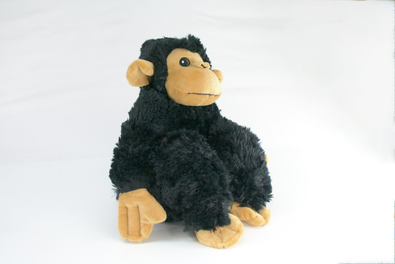 Chimpanzee, Very Nice Plush Chimp, Educational, Realistic Primate Design, Educational, Monkey Figure, Lifelike, Gift,     9"   RE08 BB320