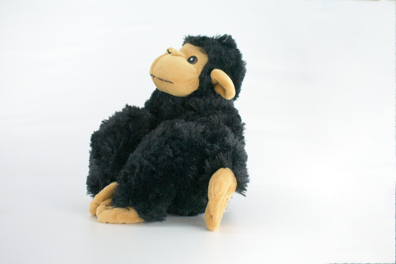 Chimpanzee, Very Nice Plush Chimp, Educational, Realistic Primate Design, Educational, Monkey Figure, Lifelike, Gift,     9"   RE08 BB320