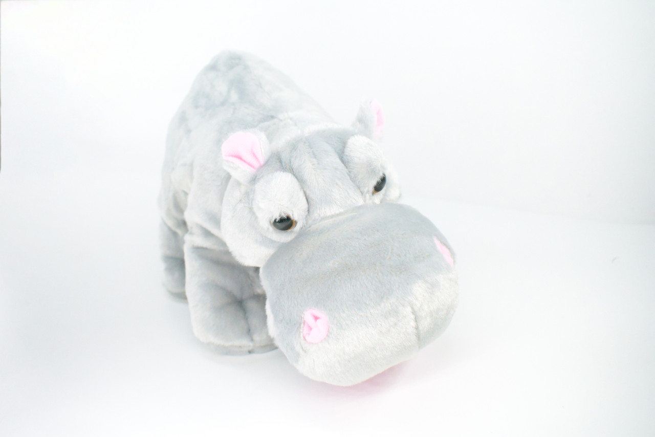Hippo, Hippopotamus, Very Nice Plush Animal, Educational, Realistic Design, Educational, Figure, Lifelike, Gift,     14"    RE10 BB322