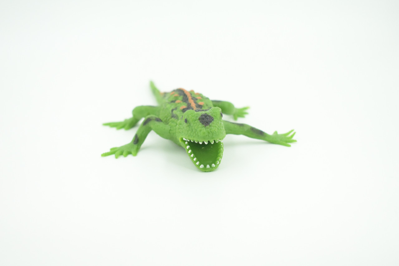 Lizard, Stretchable, Squishy, Squeezable, Very nice Soft Rubber Reptile, Educational, Realistic, Hand Painted, Figure, Replica, Gift, 8"