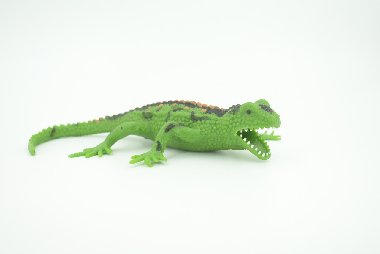 Lizard, Stretchable, Squishy, Squeezable, Very nice Soft Rubber Reptile, Educational, Realistic, Hand Painted, Figure, Replica, Gift, 8"
