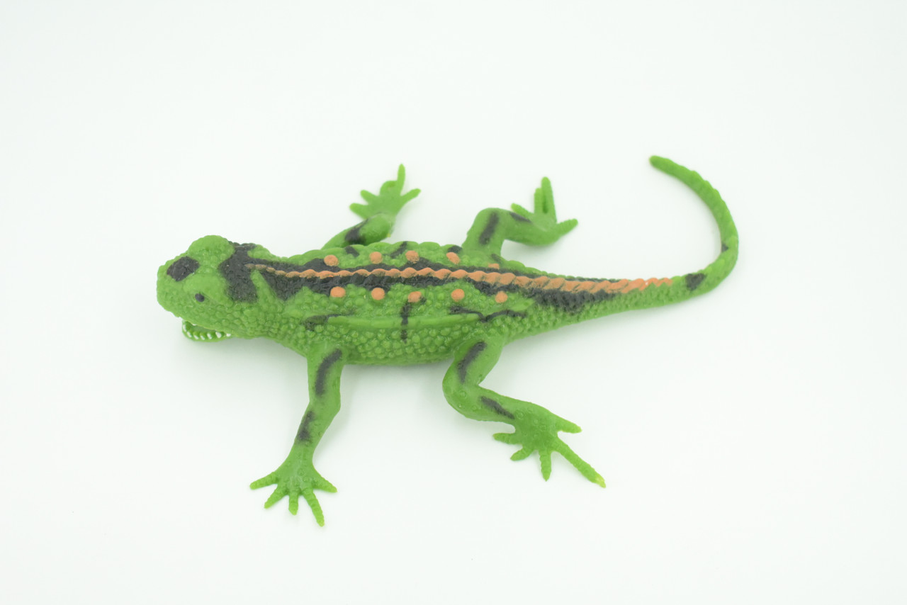Lizard, Stretchable, Squishy, Squeezable, Very nice Soft Rubber Reptile, Educational, Realistic, Hand Painted, Figure, Replica, Gift, 8"
