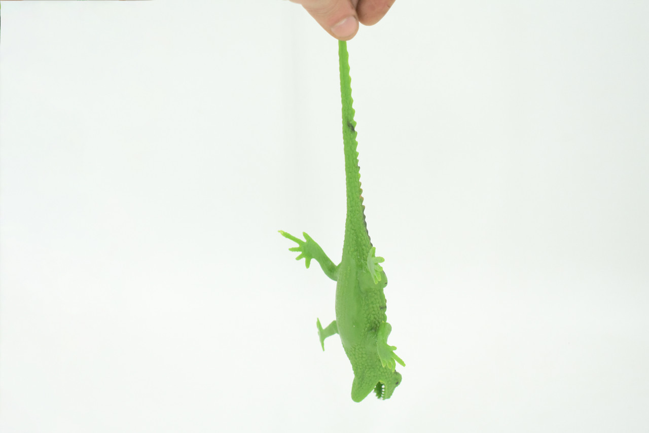 Lizard, Stretchable, Squishy, Squeezable, Very nice Soft Rubber Reptile, Educational, Realistic, Hand Painted, Figure, Replica, Gift, 8"