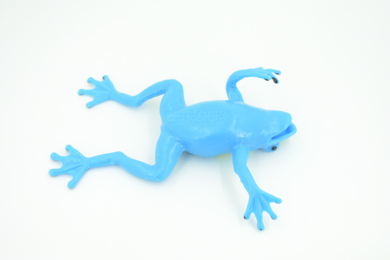 Frog, Stretchable, Squishy, Squeezable, Very nice Soft Rubber Amphibian, Educational, Realistic, Hand Painted, Figure, Replica, Gift,    6"     US04 B59
