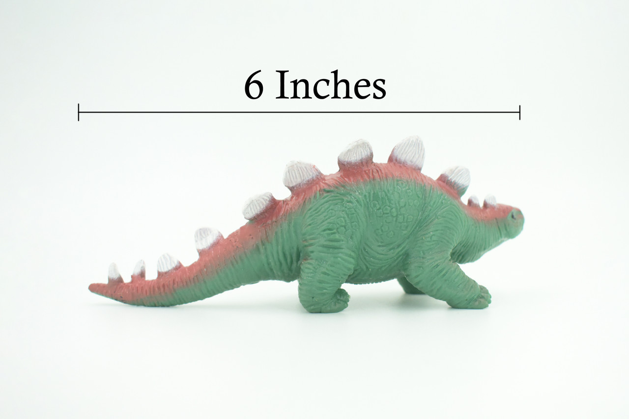 Dinosaur, Stretchable, Squishy, Squeezable, Very nice Soft Rubber Reptile, Educational, Realistic, Hand Painted, Figure, Replica, Gift,    6"     US07 B59