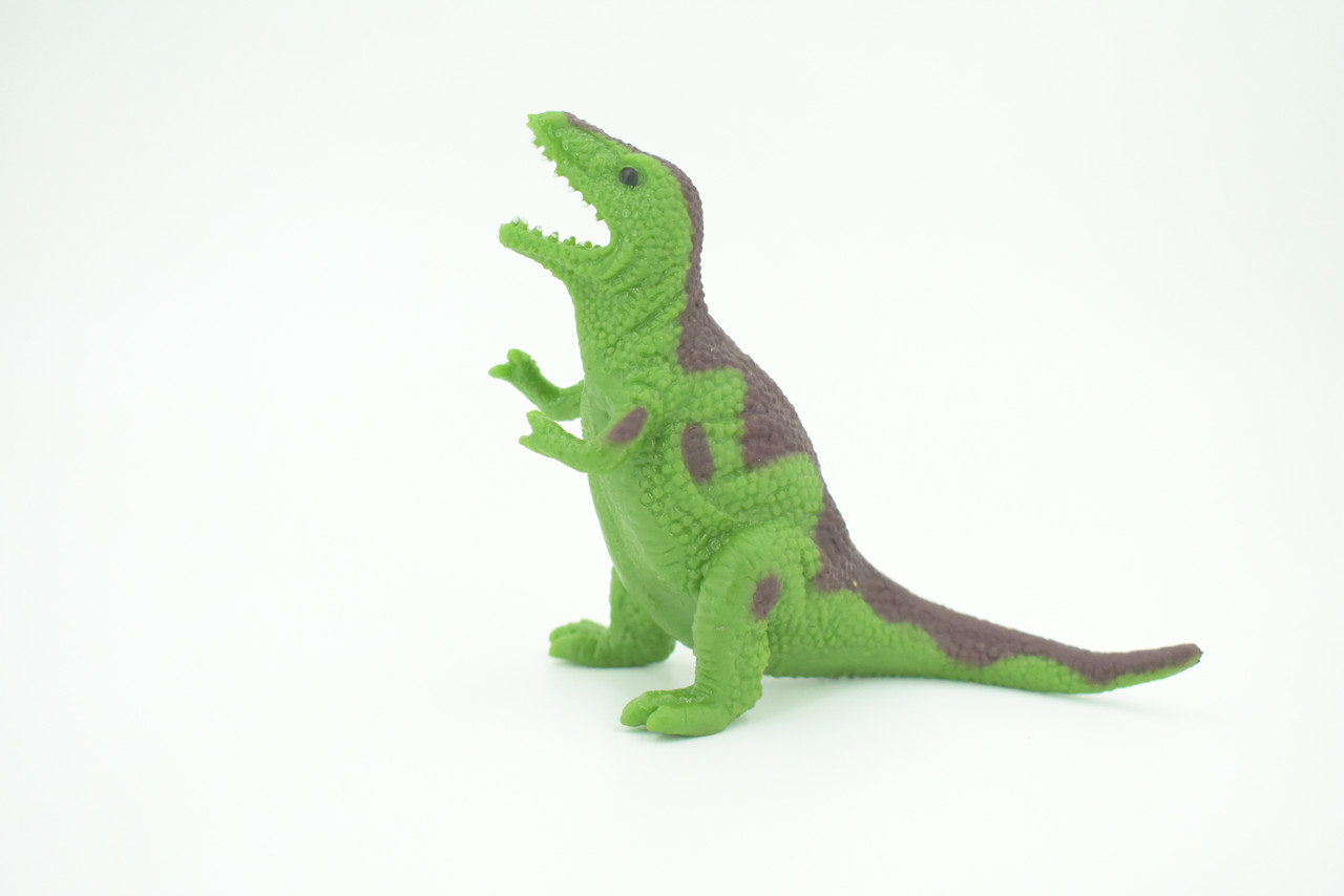 Dinosaur, T-Rex, Stretchable, Squishy, Squeezable, Very nice Soft Rubber Reptile, Educational, Realistic, Hand Painted, Figure,  Gift,    6"     US10 B59