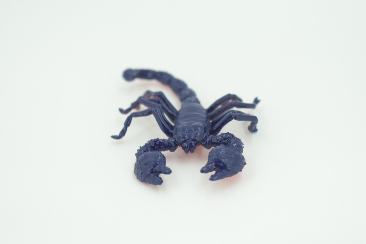 Scorpion, Very Nice Rubber arachnid, Educational, Realistic Hand Painted, Figure, Lifelike Model, Figurine, Replica, Gift,   3"   US14 B44