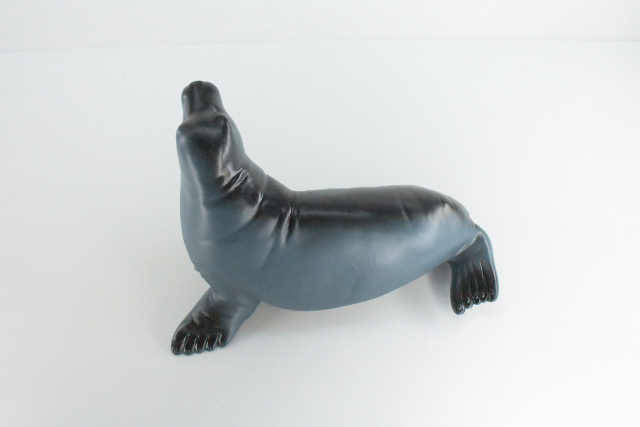 Seal, High Quality, Soft Rubber Pinniped, Hand Painted, Realistic, Toy Figure, Model, Replica, Kids, Educational, Gift,     10"   IM08 B655