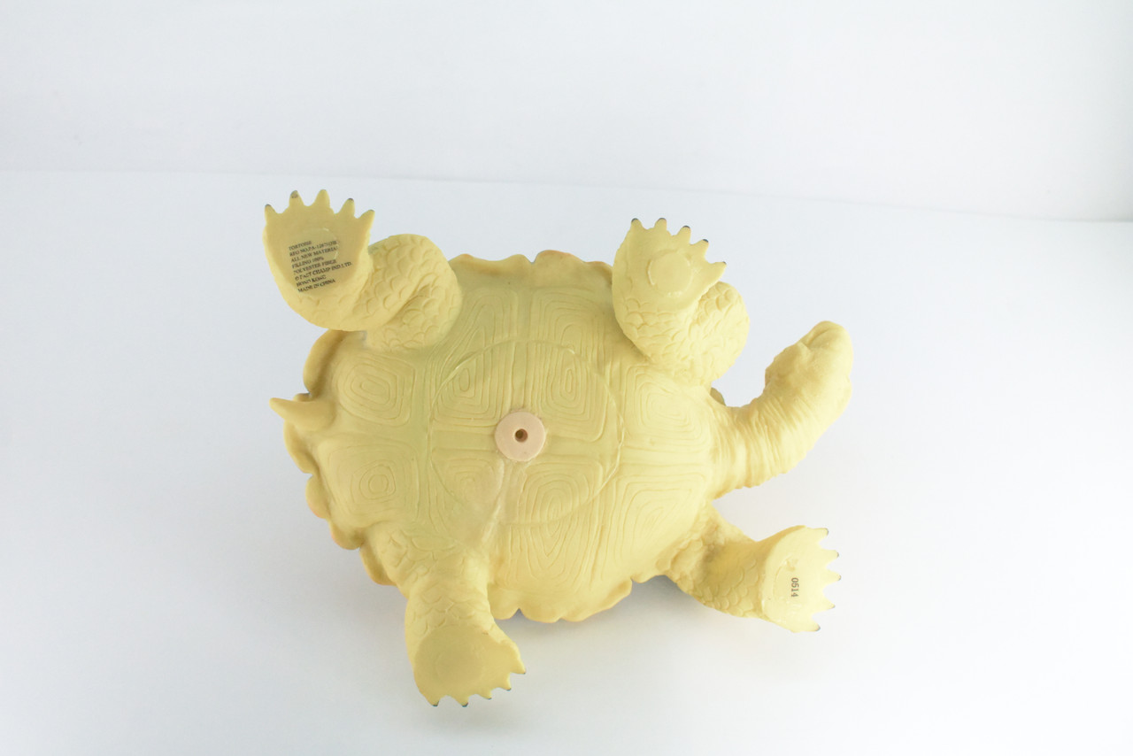 Tortoise, High Quality, Soft Rubber Turtle, Hand Painted, Realistic Reptile, Toy Figure, Model, Replica, Kids, Educational, Gift,     12"   IM09 B655