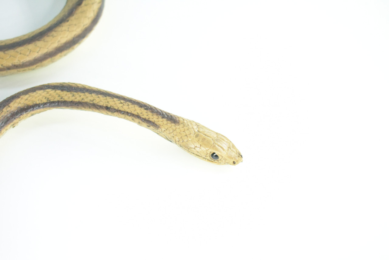 Rat Snake, Brown, Hand Painted, High Quality, Hard Rubber Snake, Realistic Reptile, Toy Figure, Model, Replica, Kids, Educational, Gift,      17"   IM13 B657