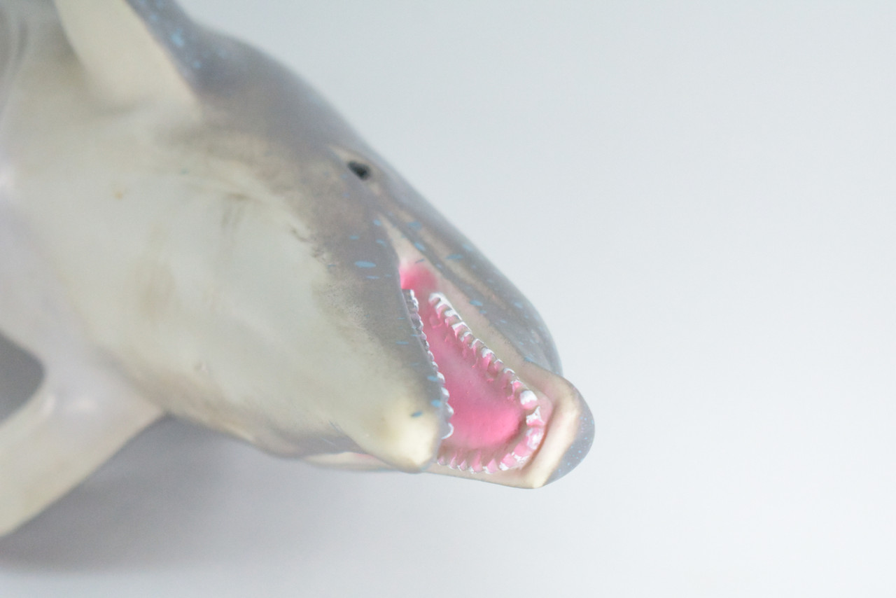 Dolphin, Jumbo, Hand Painted, High Quality, Soft Rubber Porpoise, Realistic, Toy Figure, Model, Replica, Kids, Educational, Gift,    15"   IM23 B656